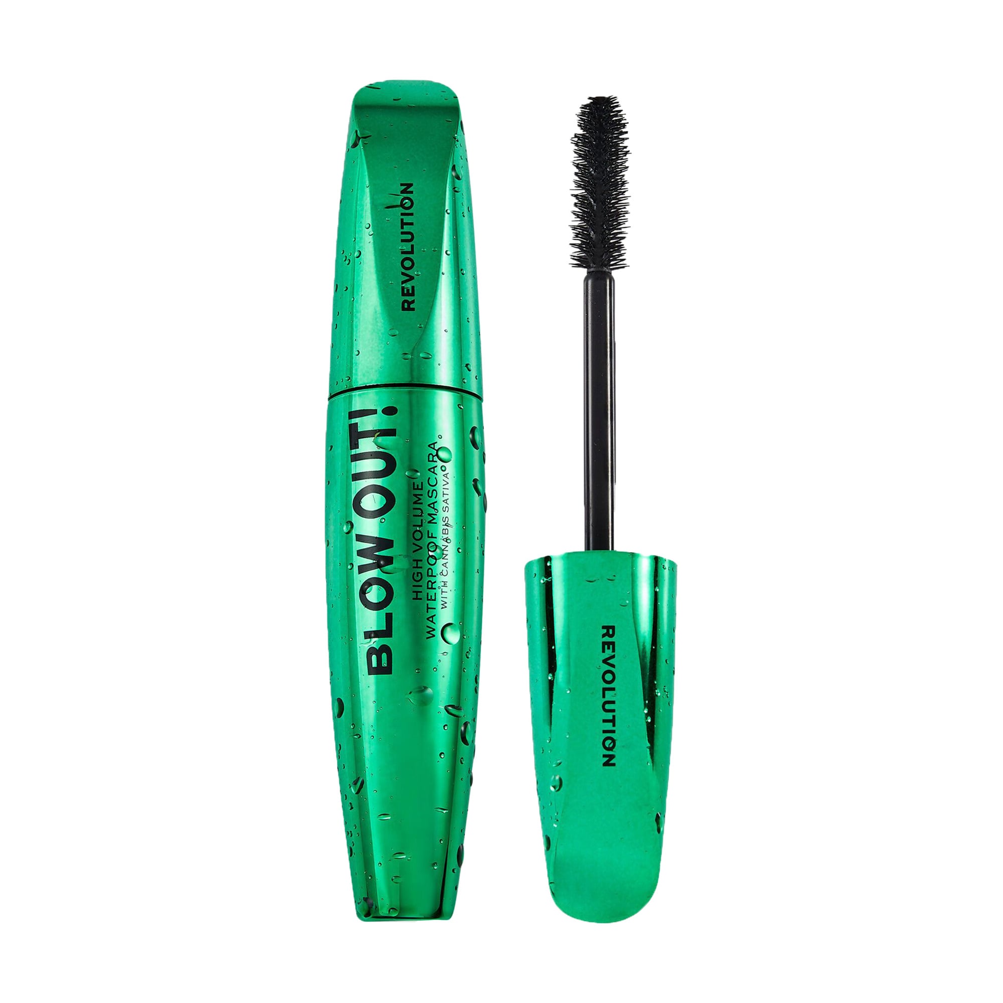 Водостійка туш для вій Makeup Revolution Good Vibes Blowout Waterproof Mascara, Black, 8 г