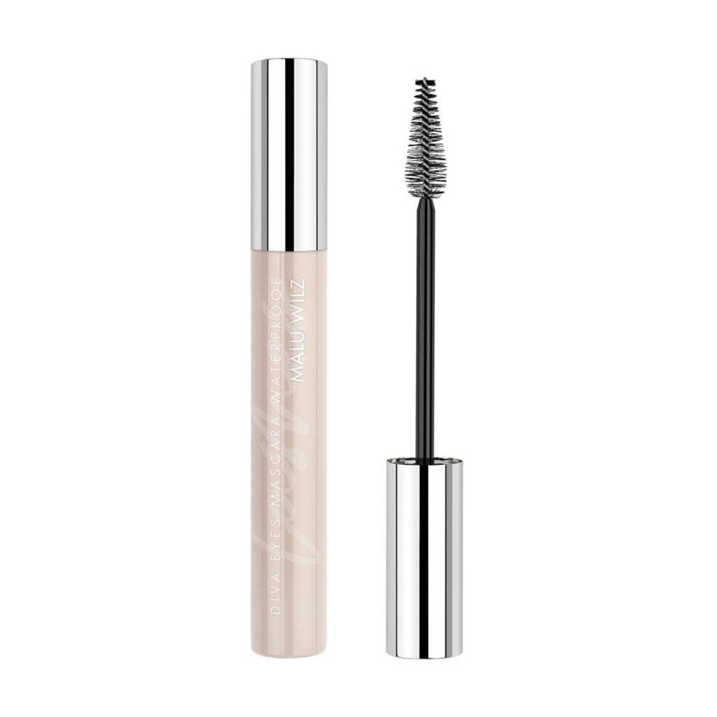 Водостійка туш для вій Malu Wilz Diva Eyes Mascara Waterproof 01 Black Rain, 12 мл